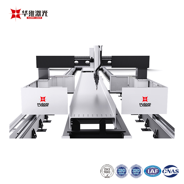 உலோக எஃகு செயலாக்கத்திற்கான 3D CNC H-பீம் லேசர் கட்டிங் மெஷின் 12000W